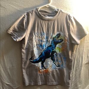 Cat & Jack Gray Blue Dinosaur Tee